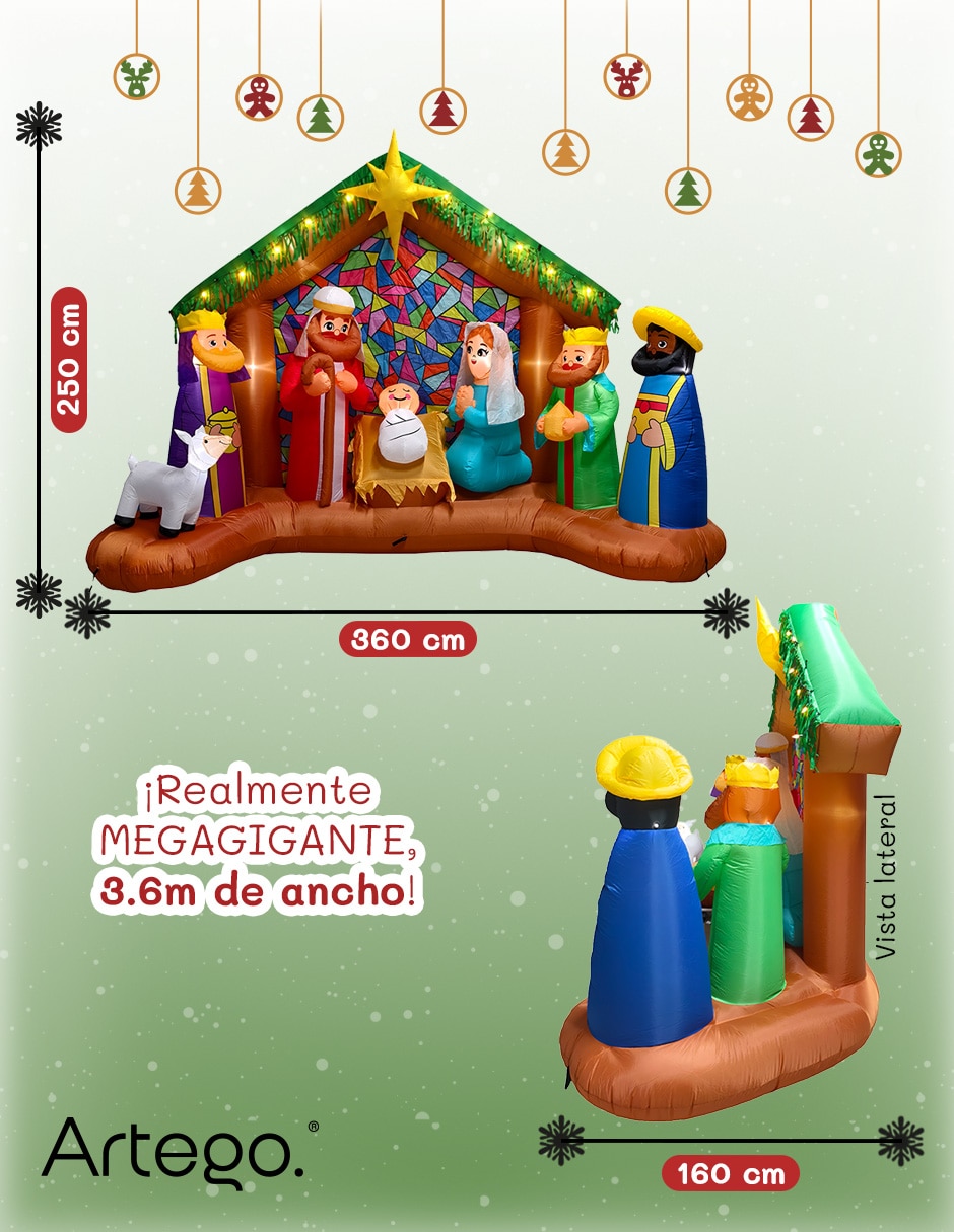 Inflable decorativo forma de nacimiento 7