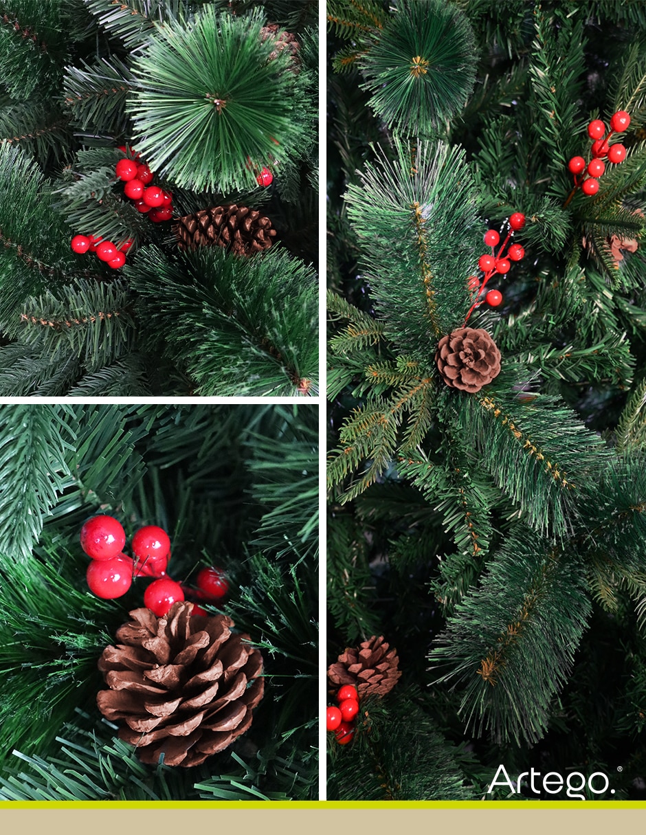Árbol de navidad fraser fir 2.20 m de pvc 6