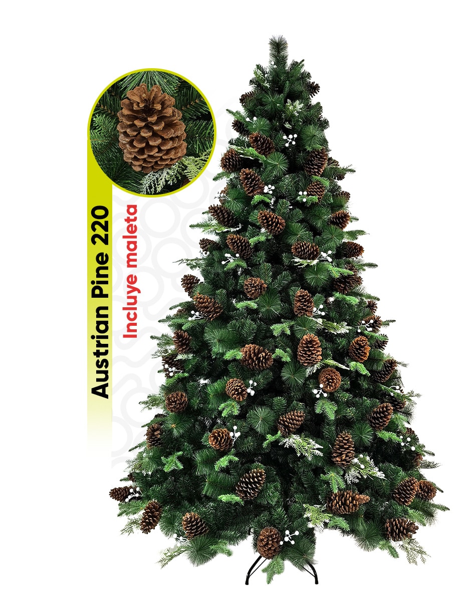 Árbol de navidad austrian pine con maleta de pvc Árbol de navidad austrian pine con maleta de pvc