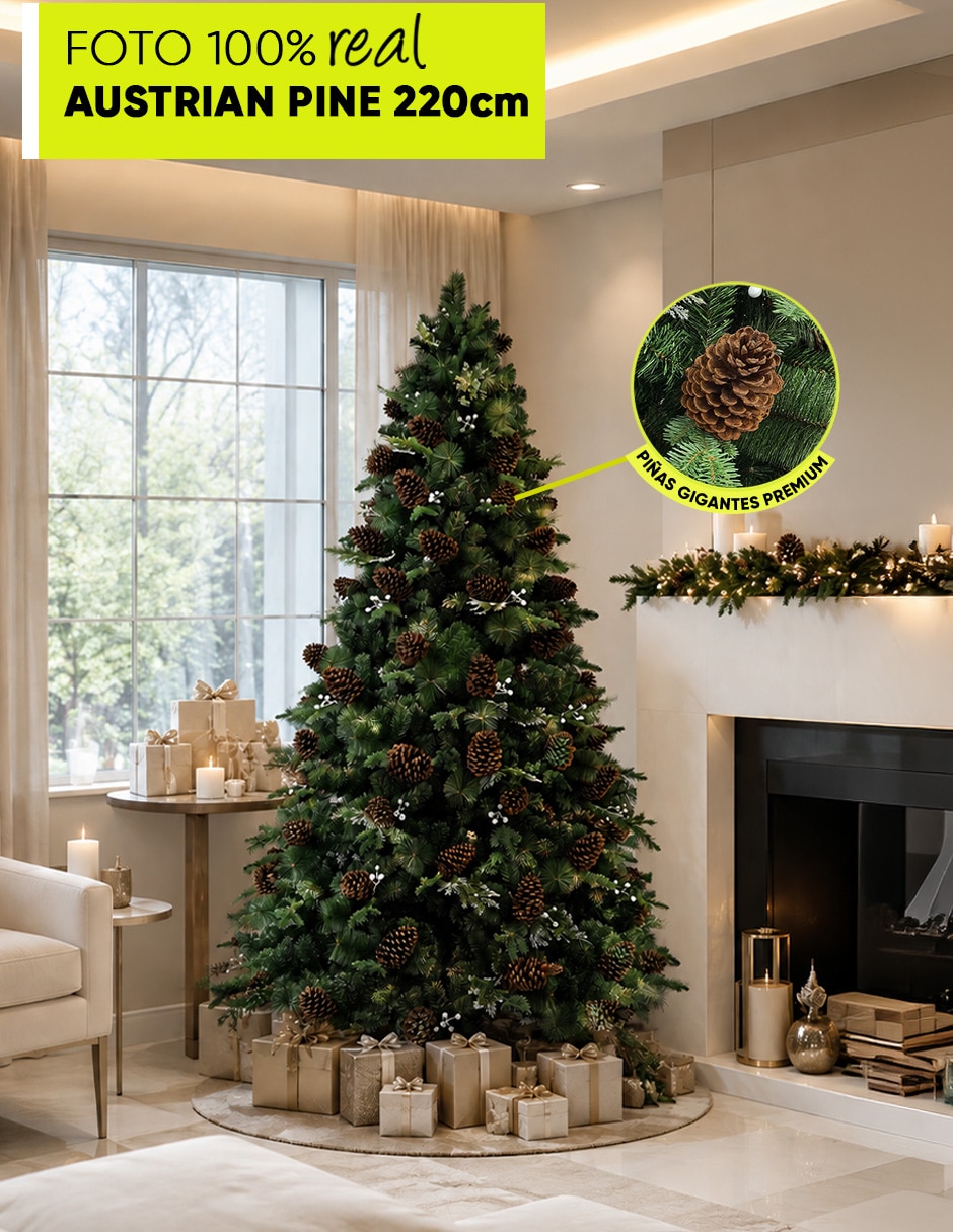 Árbol de navidad austrian pine con maleta de pvc 5