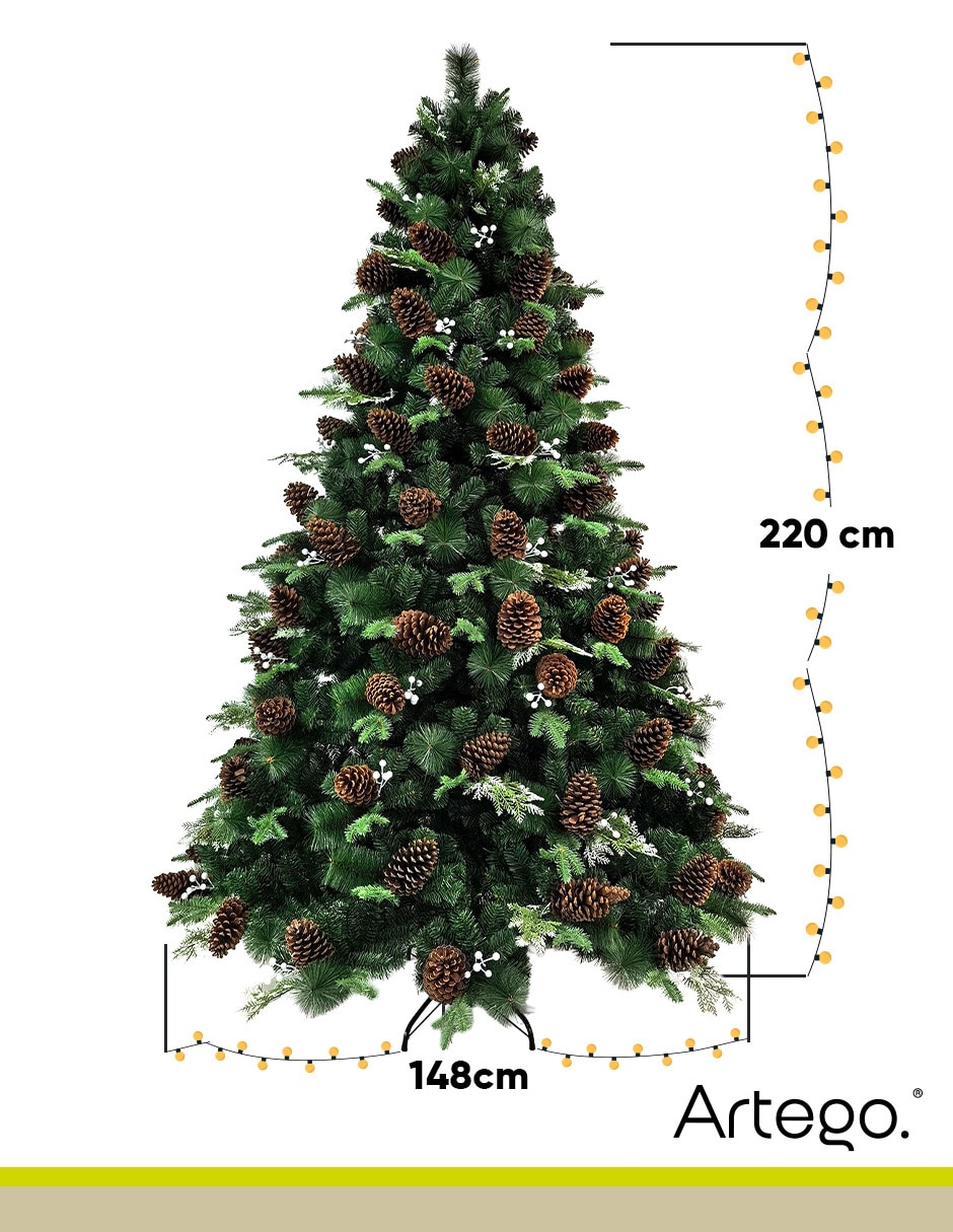 Árbol de navidad austrian pine con maleta de pvc 7