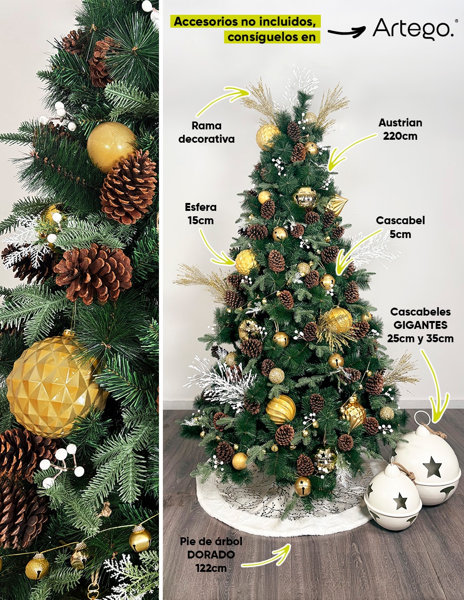 Árbol de navidad austrian pine con maleta de pvc 6