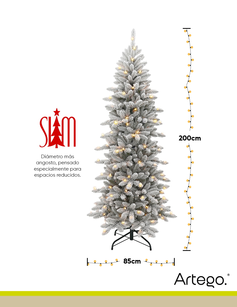 Árbol de navidad preiluminado monterey cypress de pvc con 220 luces 7