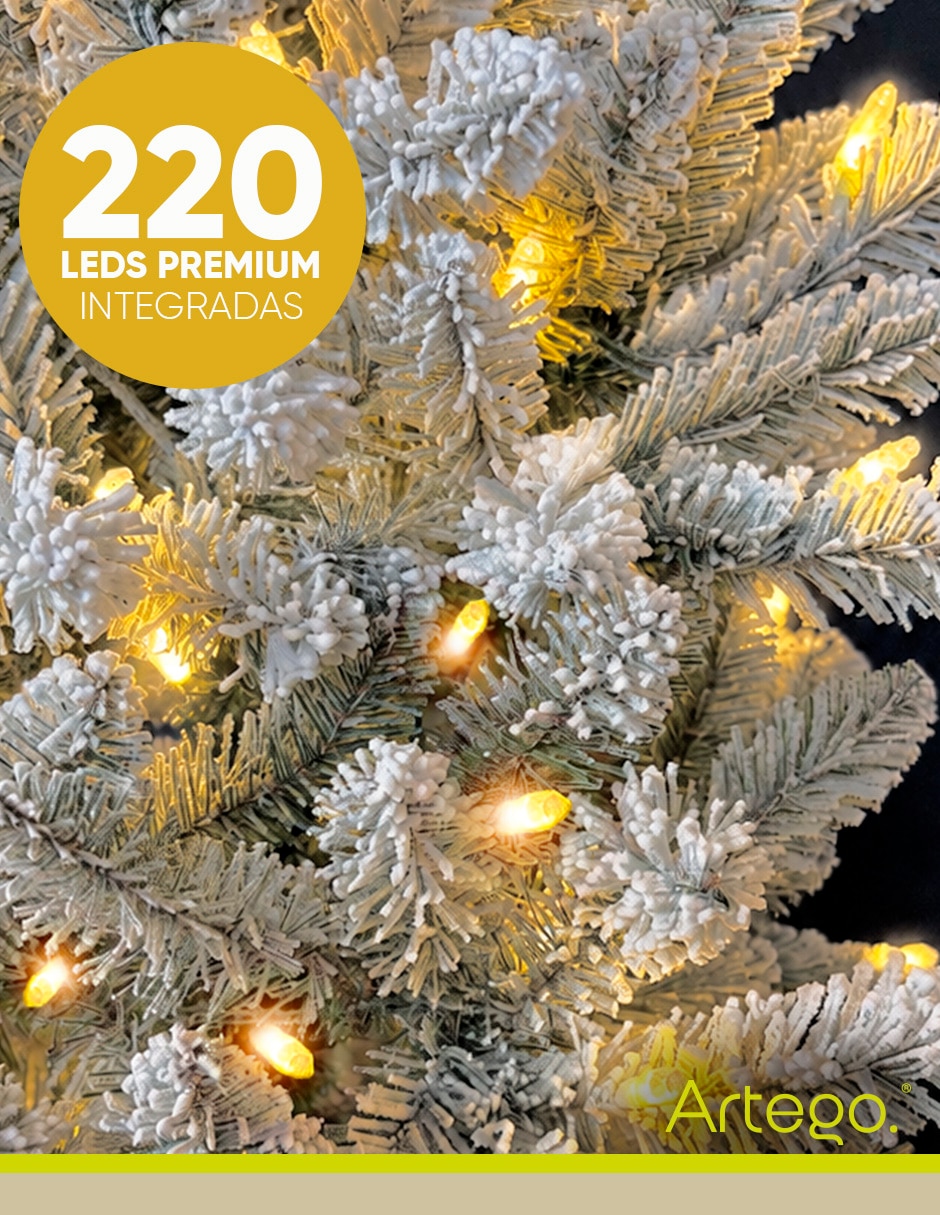 Árbol de navidad preiluminado monterey cypress de pvc con 220 luces 6