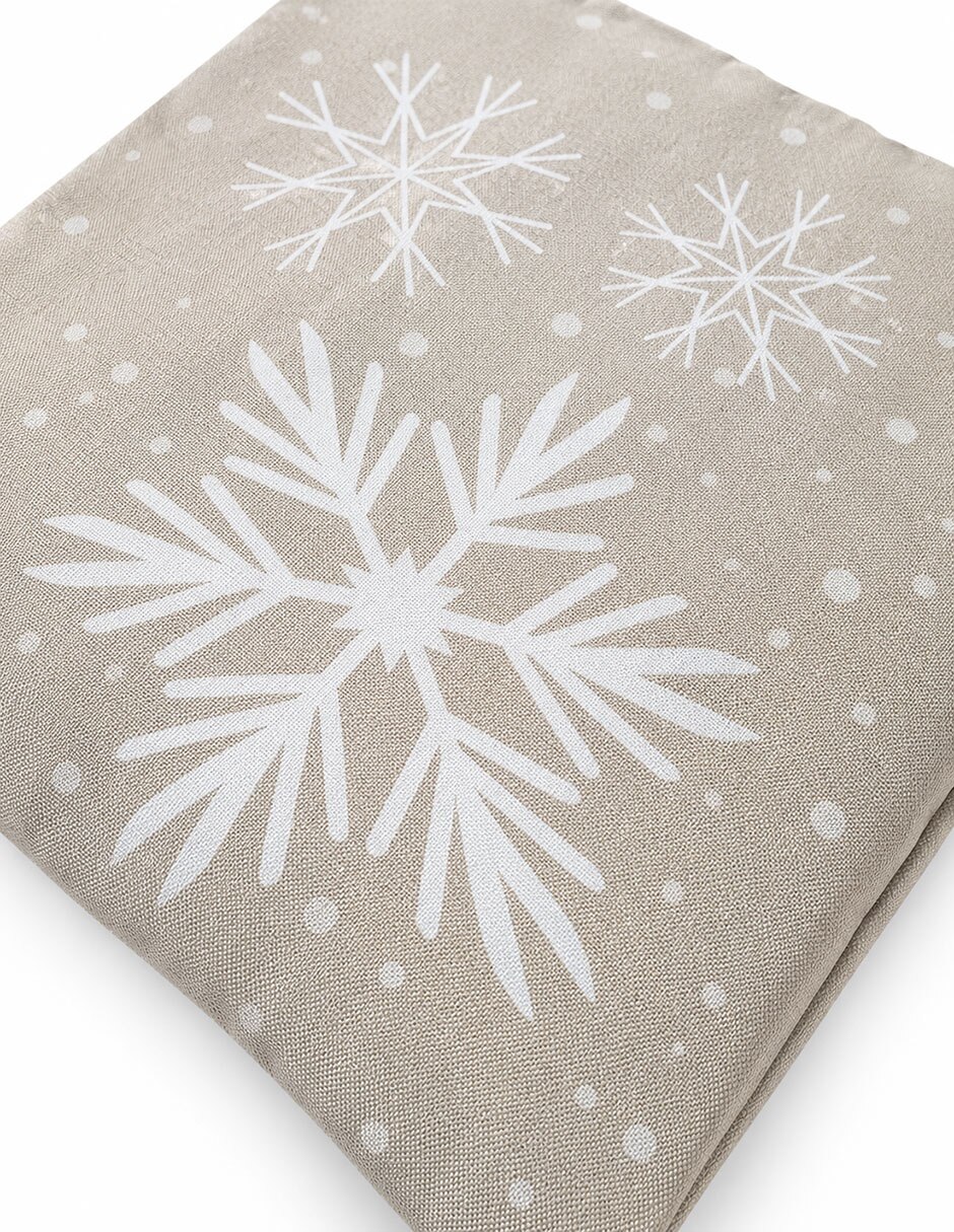 Cojín decorativo beikia navideños copos de nieve 3