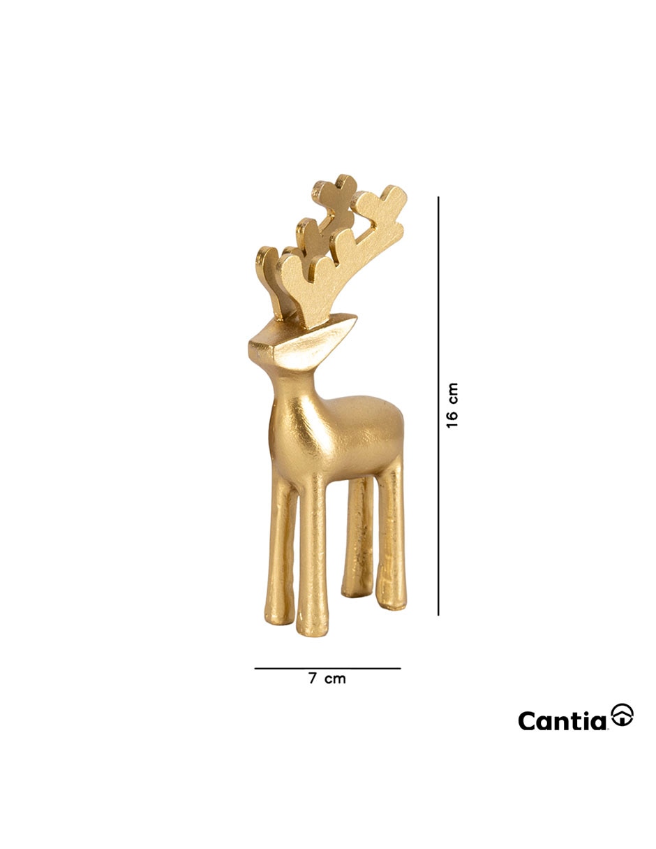 Figura decorativa de reno navideño 3