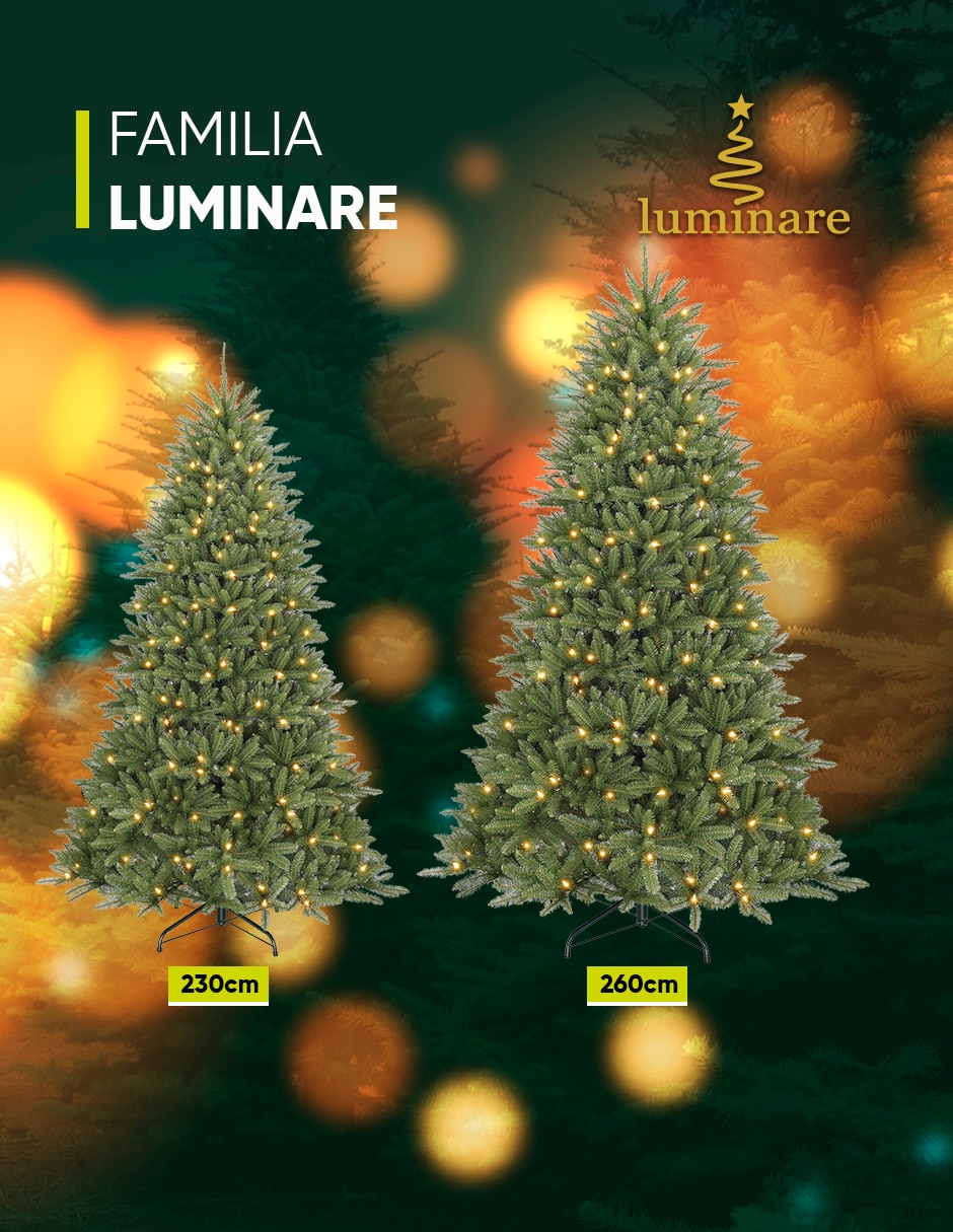 Árbol de navidad grand fir preiluminado de pvc con 300 luces 7