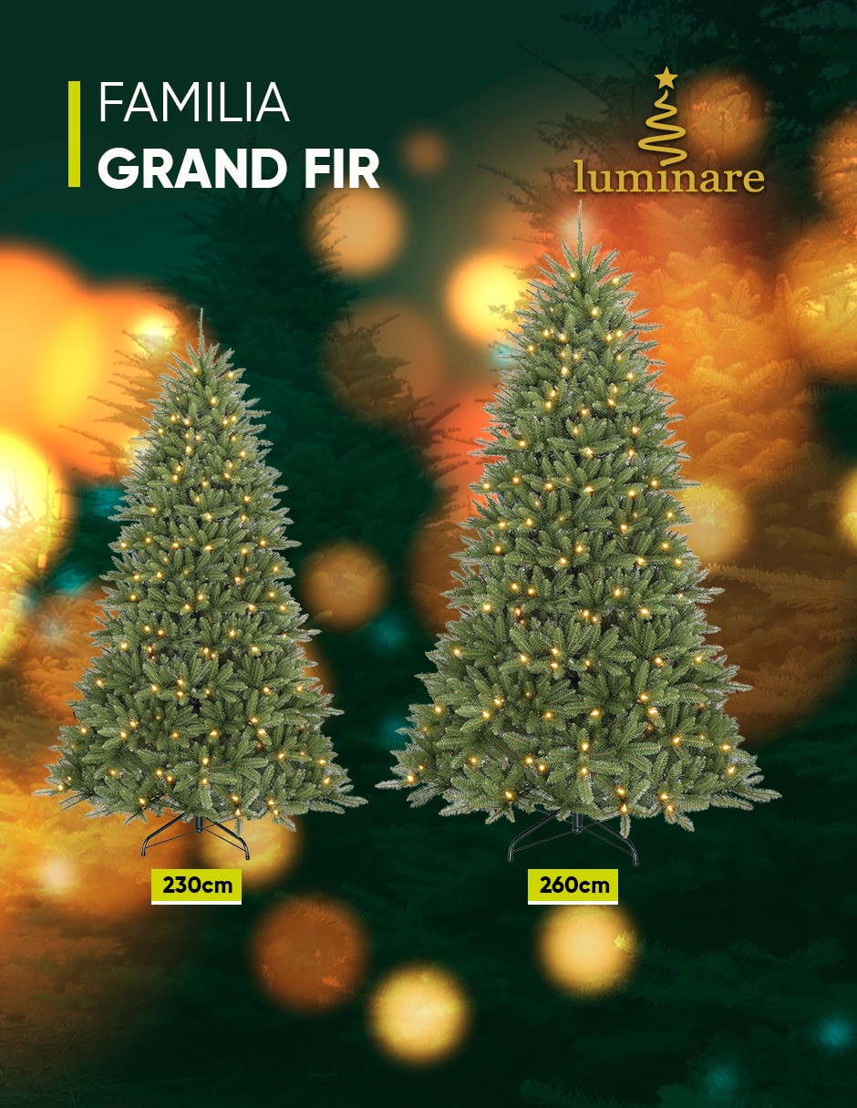 Árbol de navidad grand fir preiluminado 420 leds de pvc con 400 luces 2