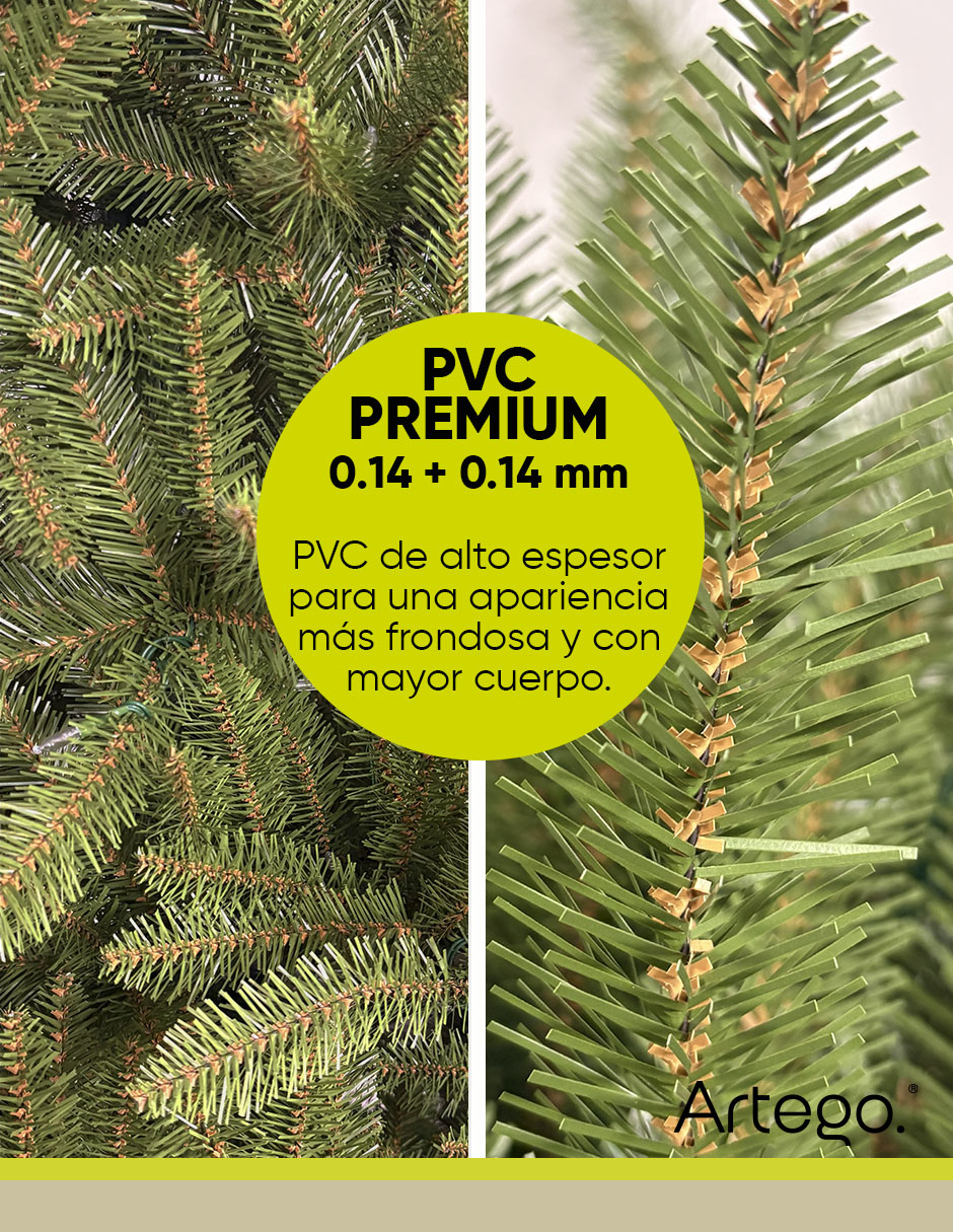 Árbol de navidad grand fir preiluminado 420 leds de pvc con 400 luces 7