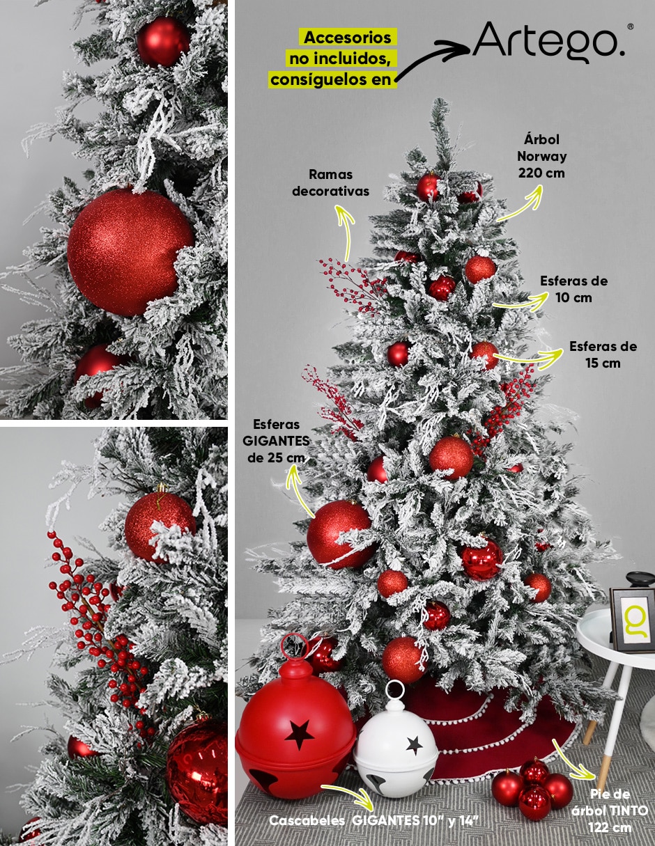 Árbol de navidad norway spruce con maleta de pvc 7