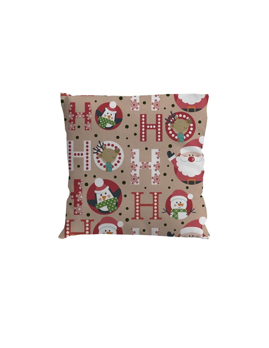 Kit cojín decorativo navideños ho ho ho navidad 5