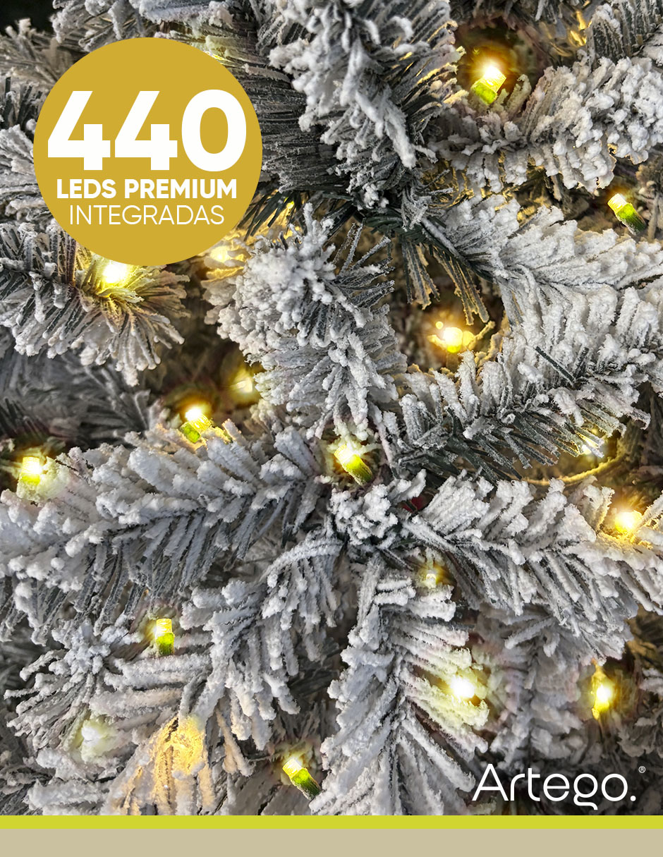 Árbol de navidad preiluminado *440 leds* oxford cedar de pvc continuo 2