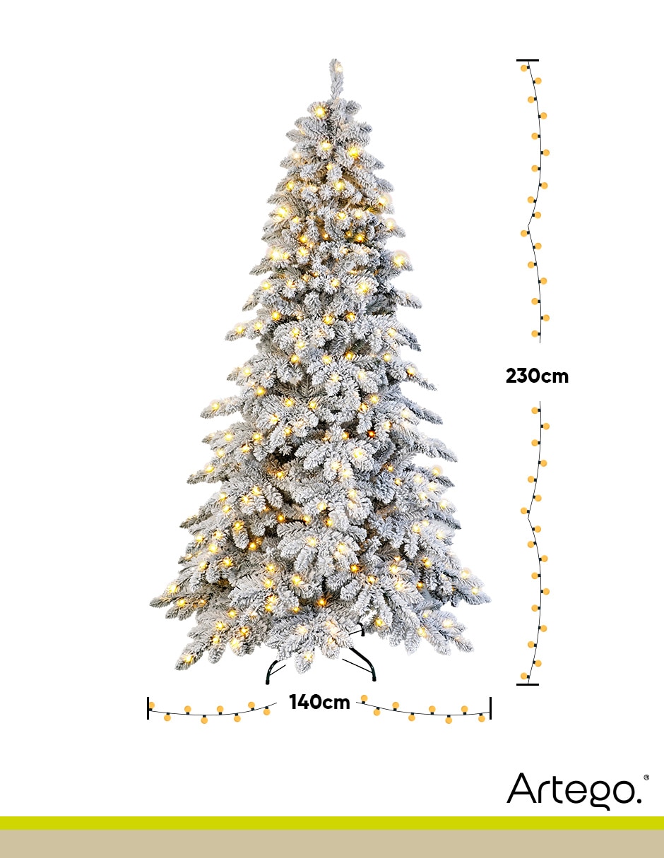 Árbol de navidad preiluminado *440 leds* oxford cedar de pvc continuo 8