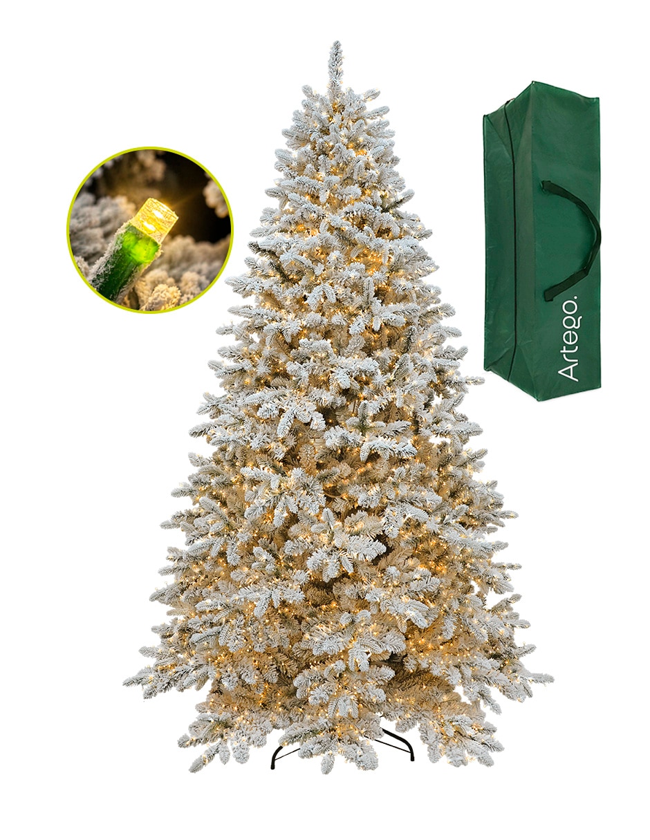 Árbol de navidad preiluminado millenium fir *7500 leds* de pvc continuo Árbol de navidad preiluminado millenium fir *7500 leds* de pvc continuo