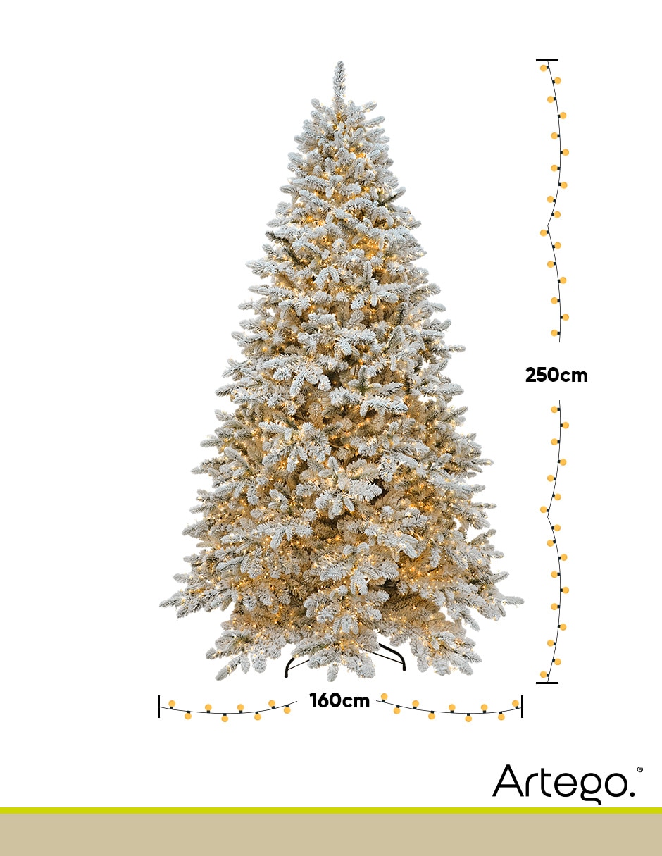 Árbol de navidad preiluminado millenium fir *7500 leds* de pvc continuo 9