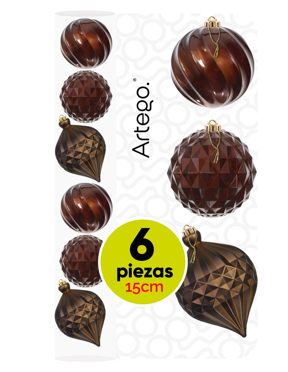 Set de esfera navideña línea caramel Set de esfera navideña línea caramel