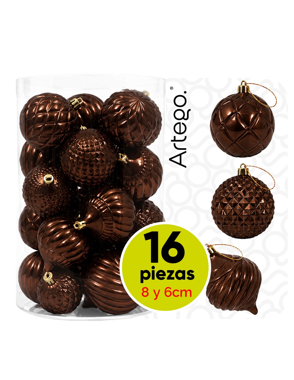 Set de esfera navideña línea caramel Set de esfera navideña línea caramel