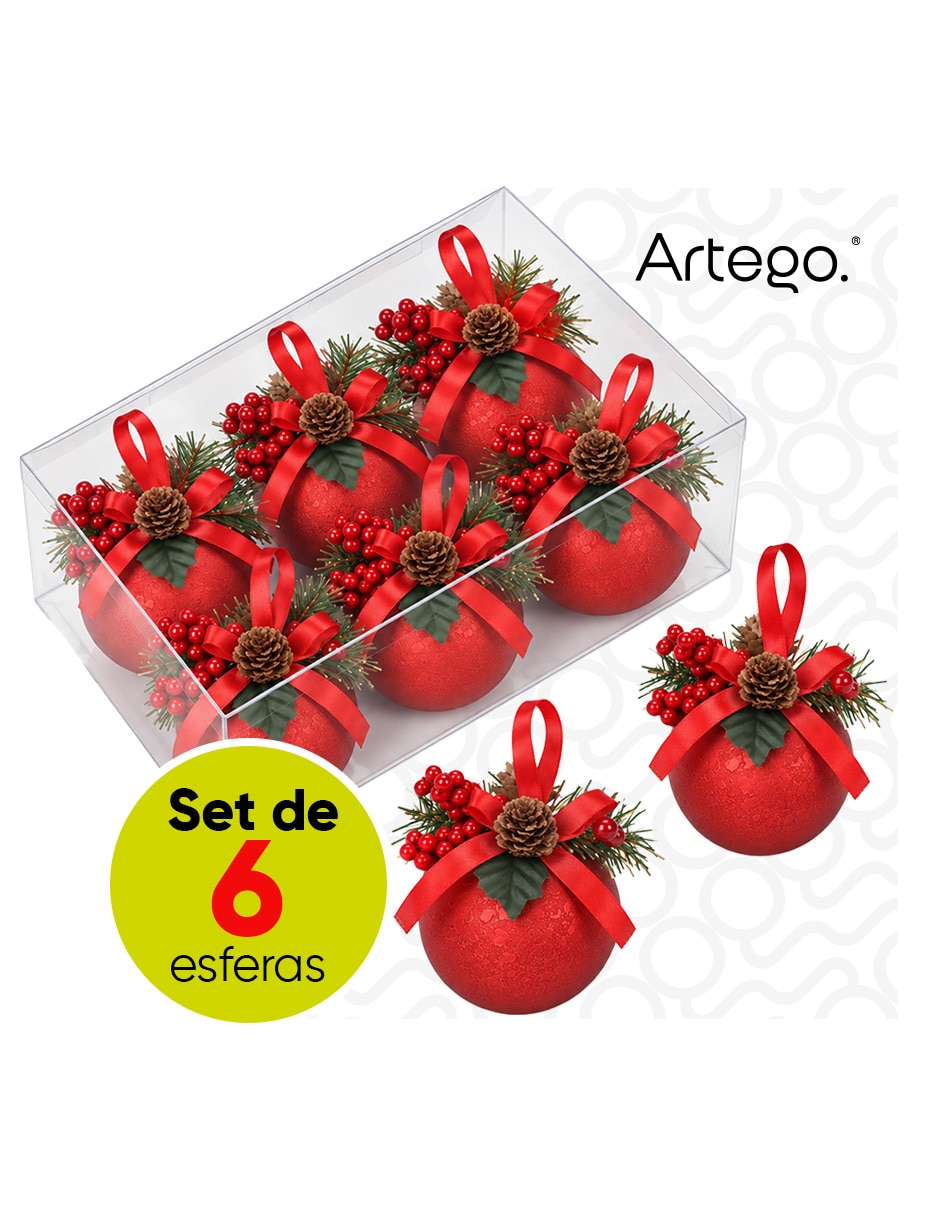 Set de esfera navideña línea raindrop con 6 piezas 1