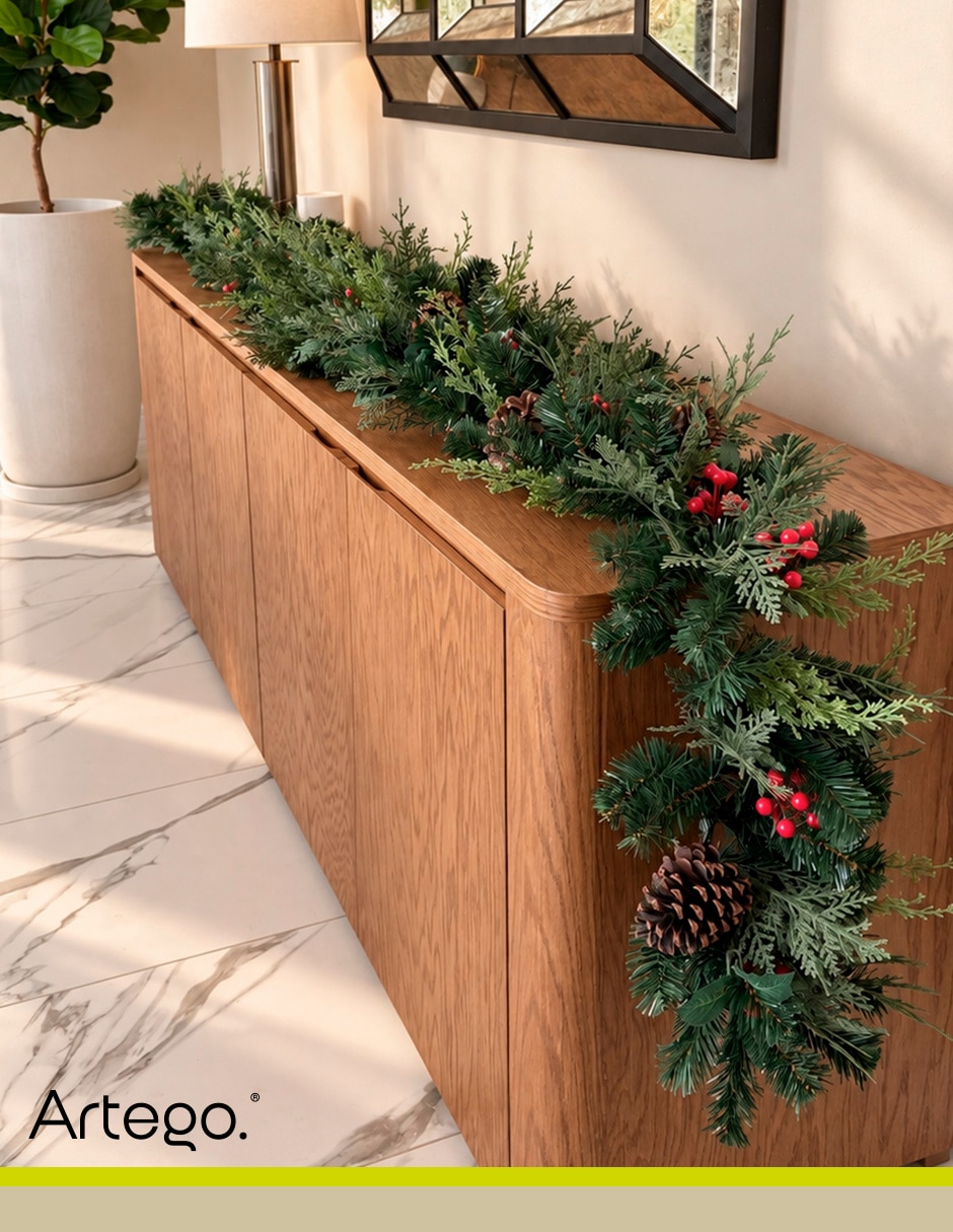 Guirnalda christmas garland con berries 270cm 2
