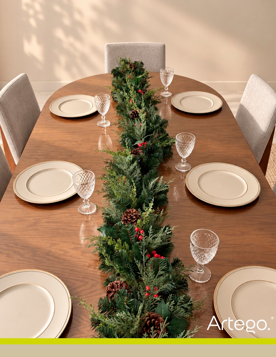 Guirnalda christmas garland con berries 270cm 4