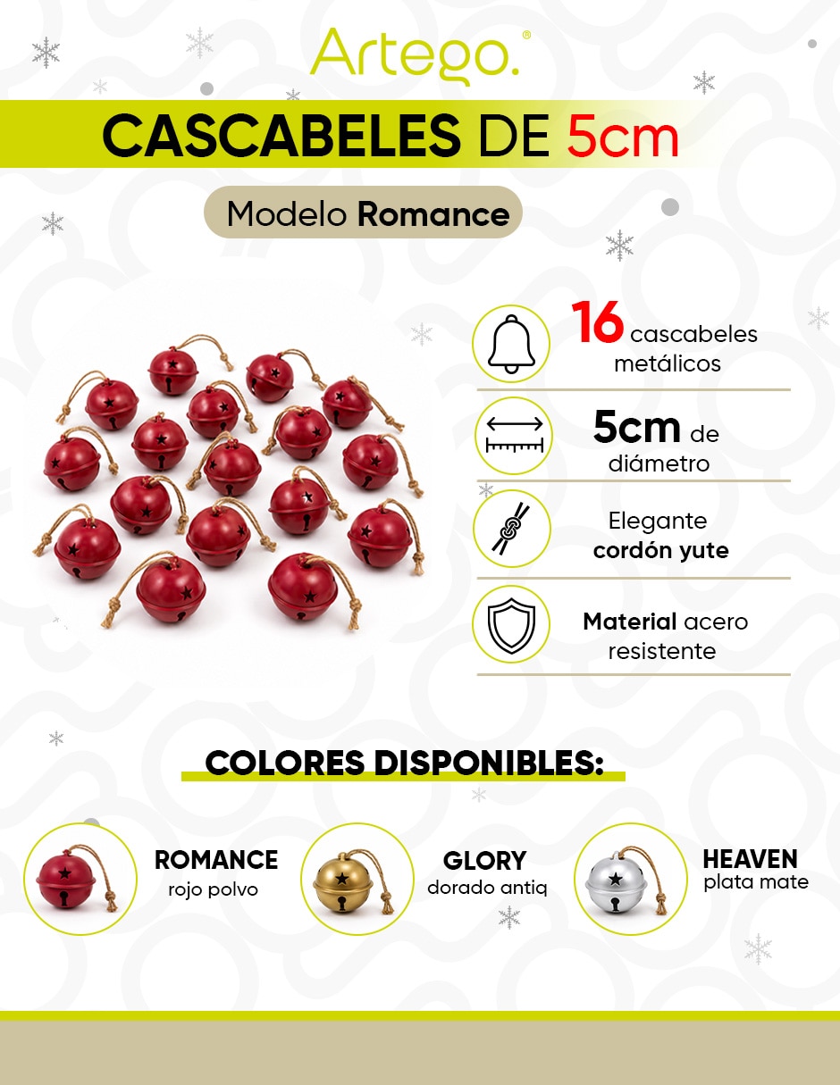 Colgante cascabeles navideños 7