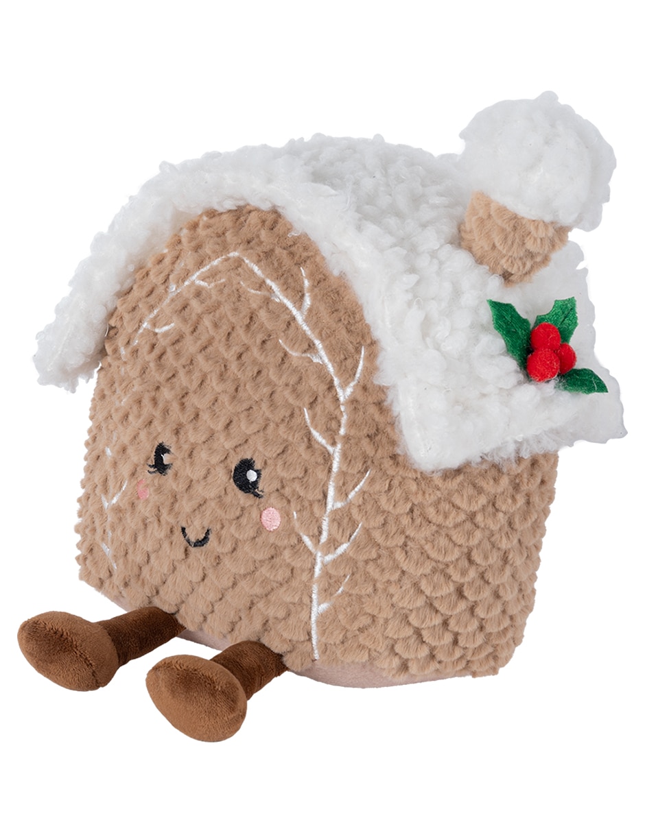Peluche de navidad casa casa de jengibre 2