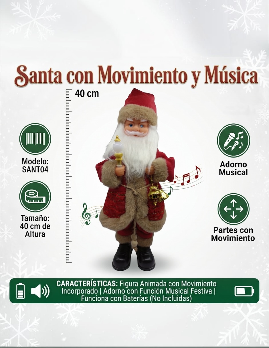 Peluche de santa cruz santa claus 5