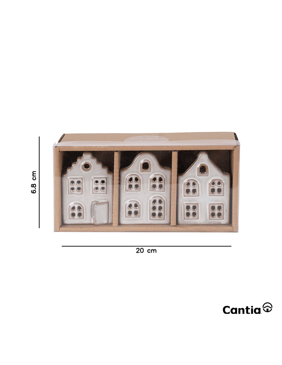 Portavela casas navideñas 6