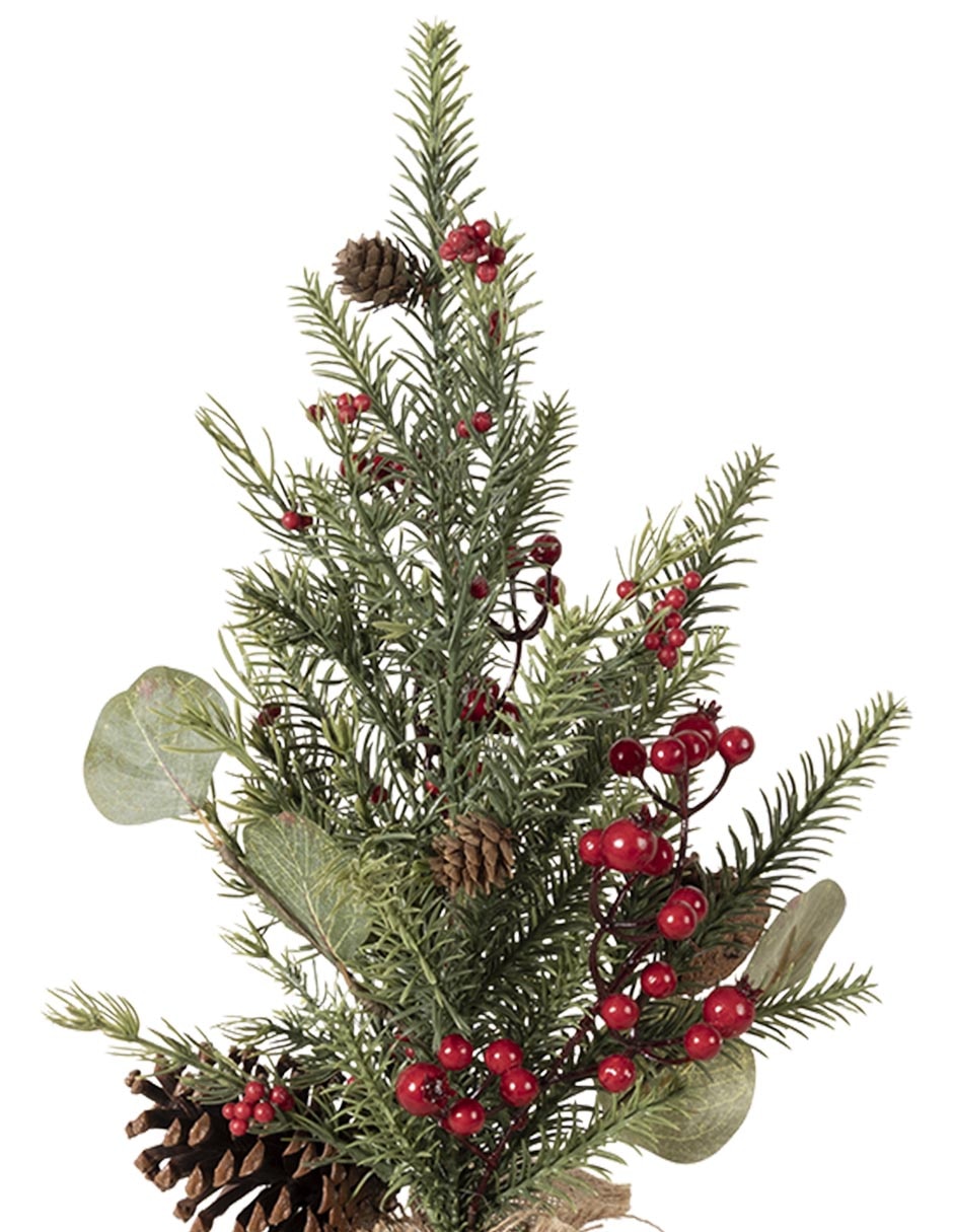 Árbol de navidad granate de plástico 2