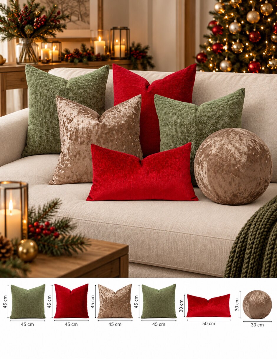 Set de cojín decorativo navideños navidad 2