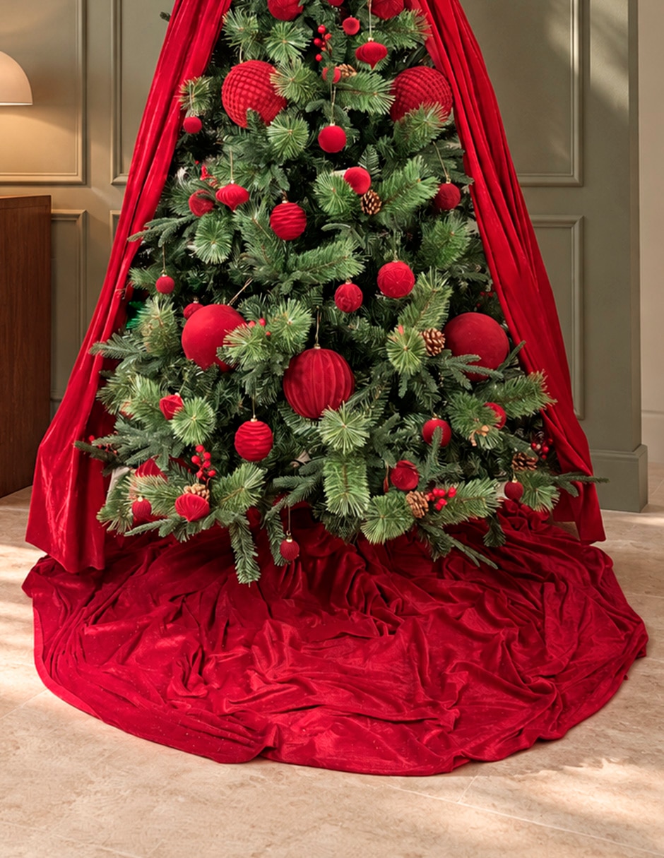 Pie de árbol Christmas Tree Skirt estampado Liso 1