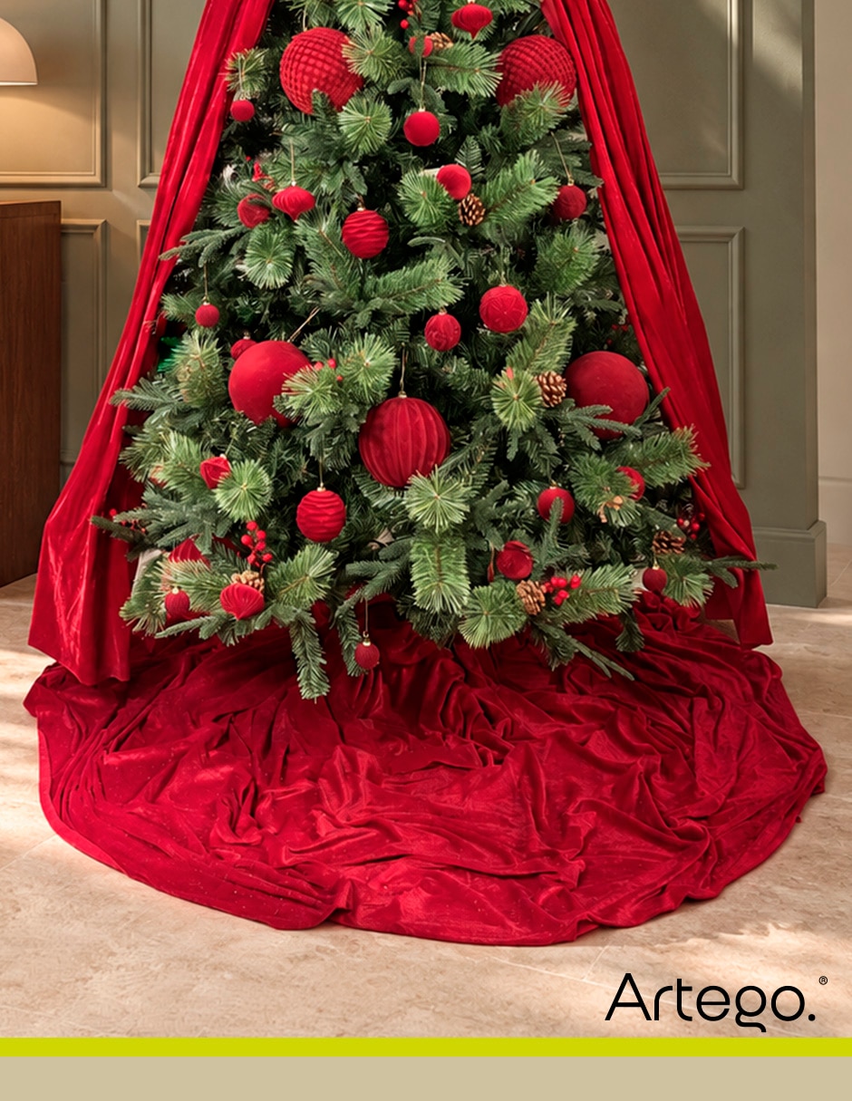 Pie de árbol Christmas Tree Skirt estampado Liso 5
