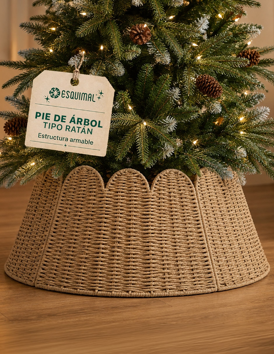 Pie de árbol Trenzado Estilo Ratán estampado Ninguno 6