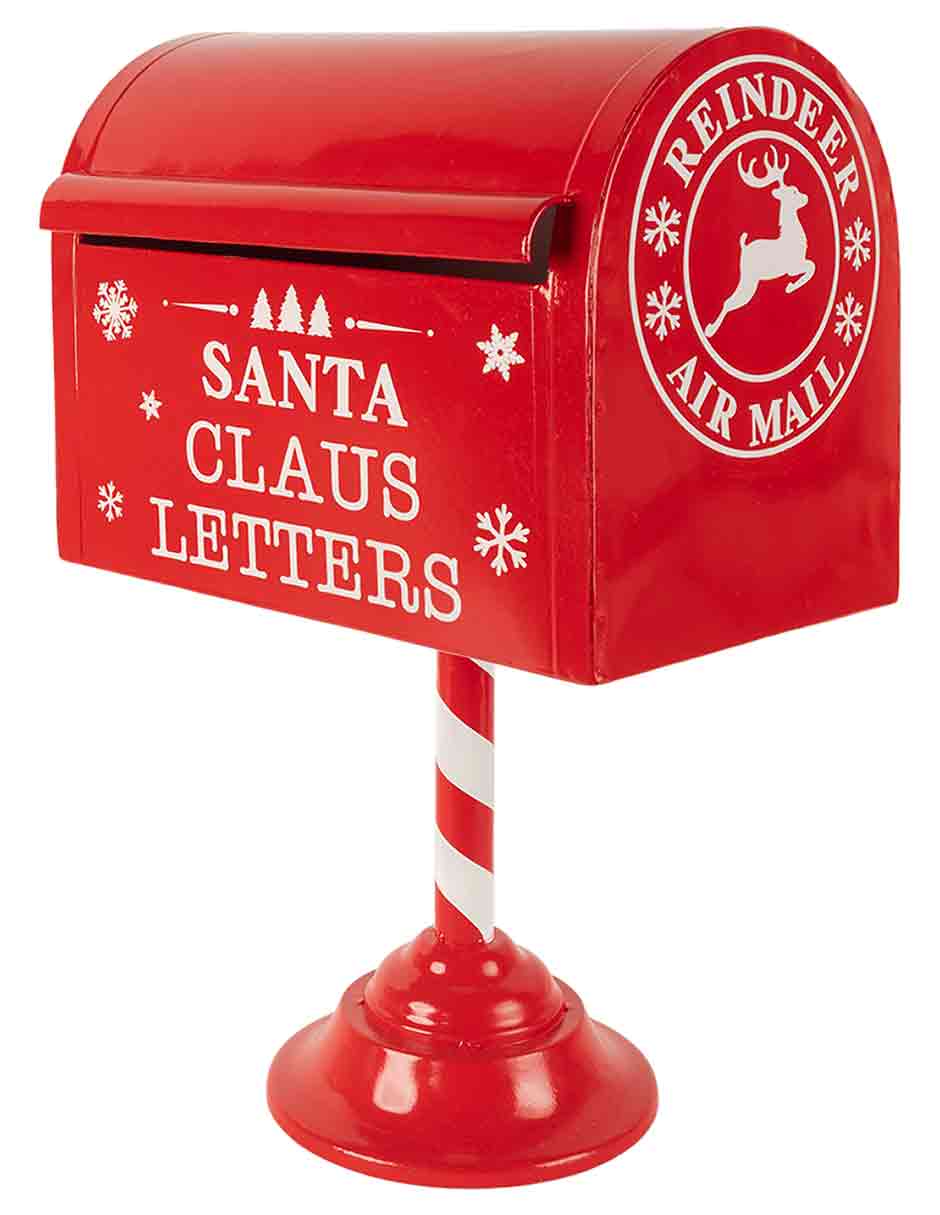 Figura decorativa de Buzón No aplica BUZÓN NAVIDEÑO de Acero