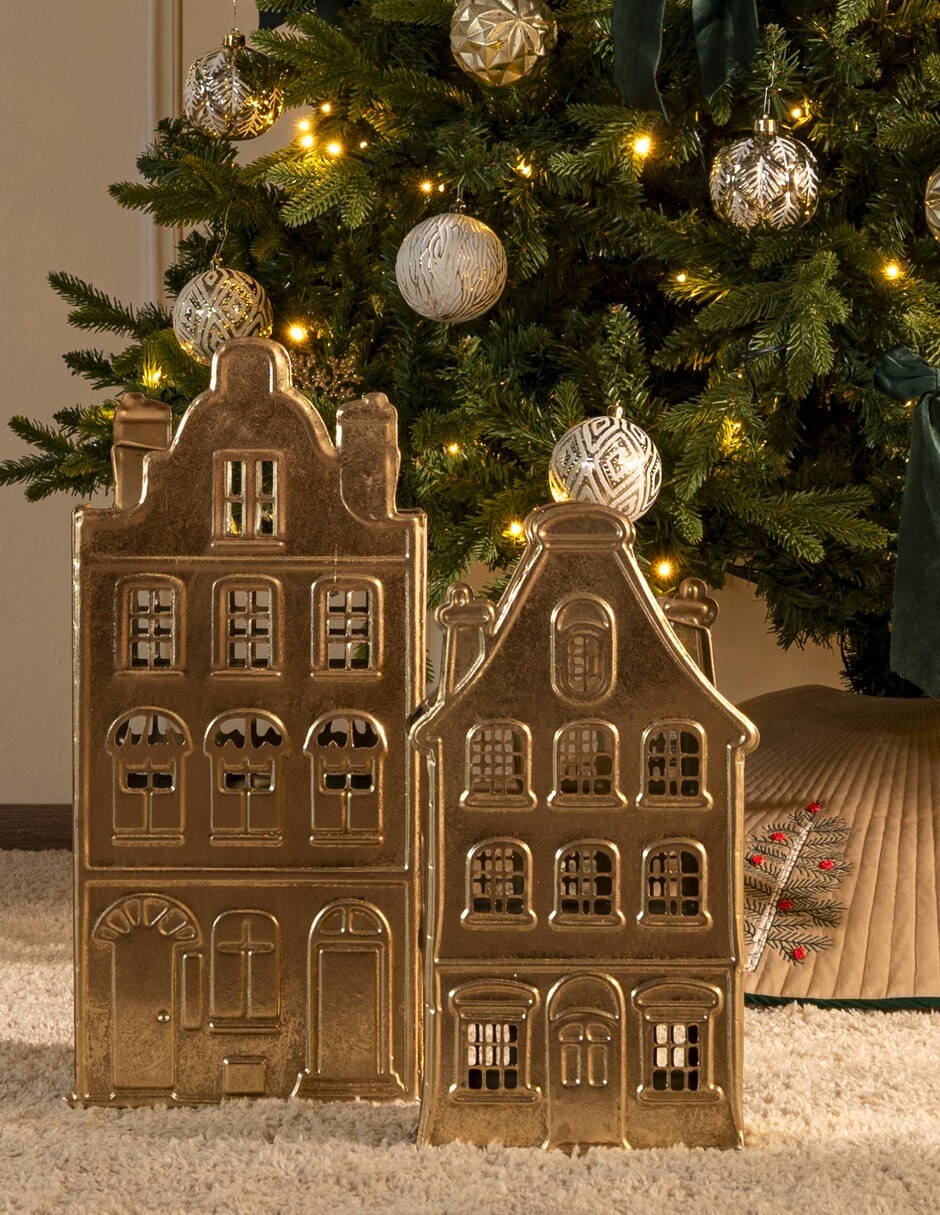 Figura decorativa de Villa Navidad VILLA NOEL de Metal 2