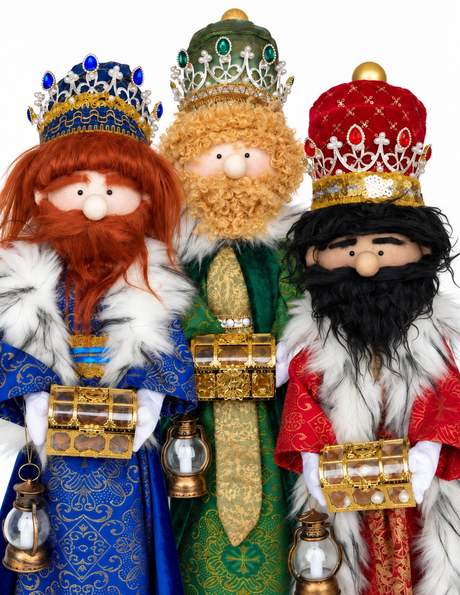 Figura decorativa de Muñeco Personajes navideños Navidad de Tela 5