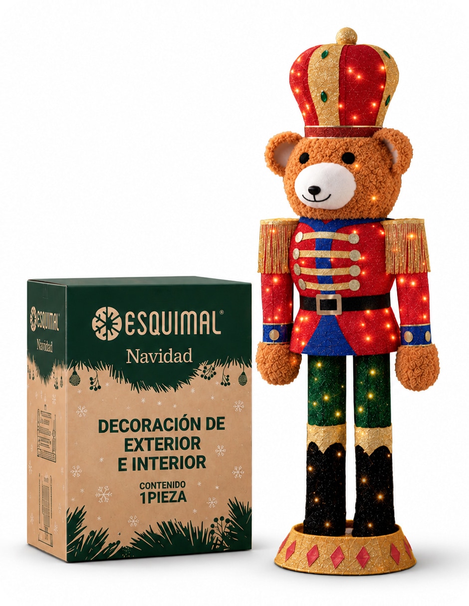 Figura decorativa de Oso Navidad para el Hogar con textura suave de Poliéster 2