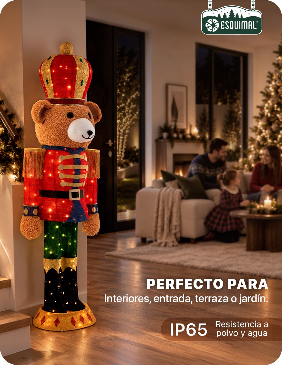 Figura decorativa de Oso Navidad para el Hogar con textura suave de Poliéster 8
