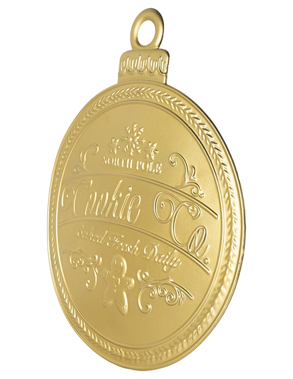 Figura decorativa de galleta de jengibre navidad de aluminio 3