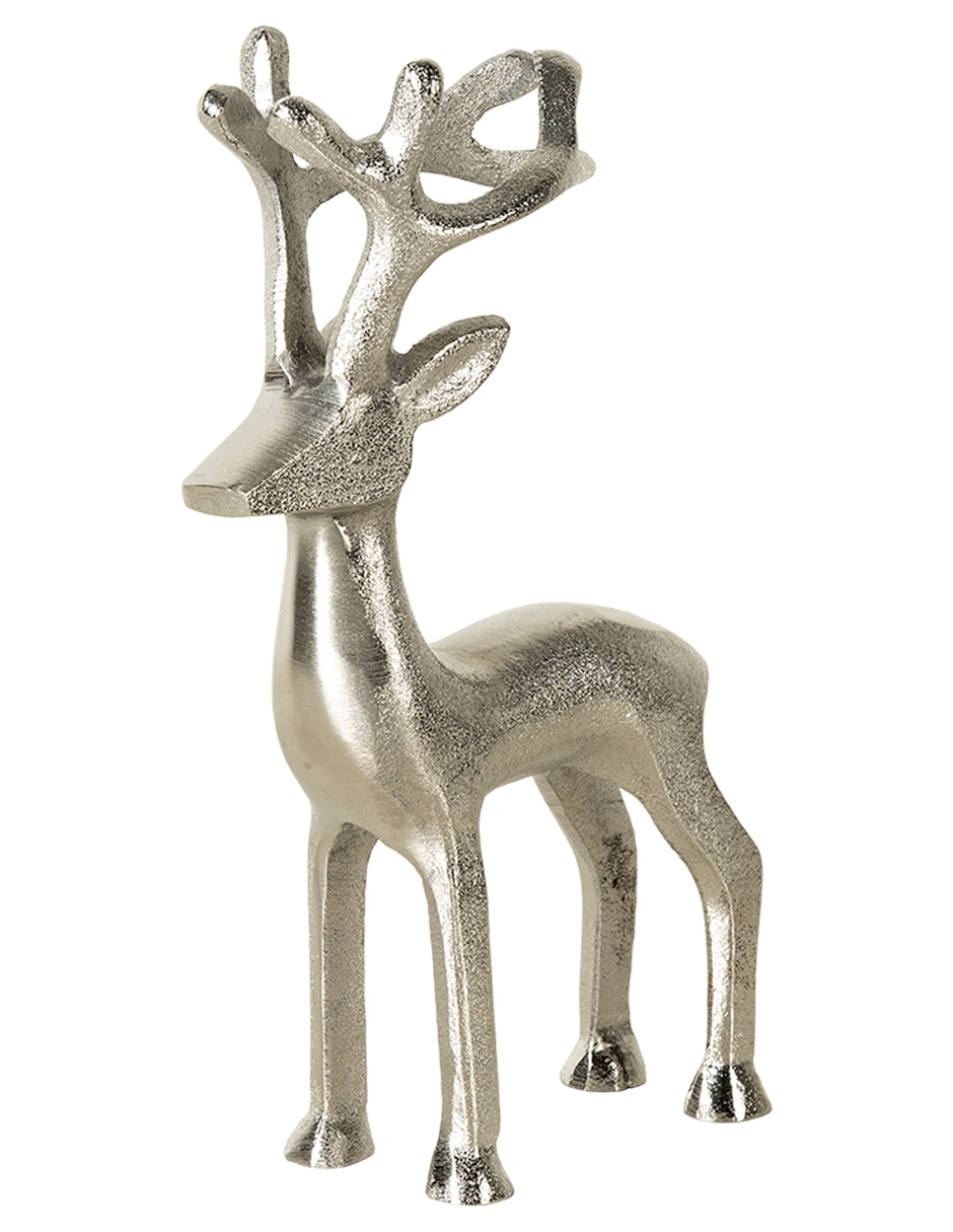 Figura decorativa de reno navidad bliss de aluminio Figura decorativa de reno navidad bliss de aluminio