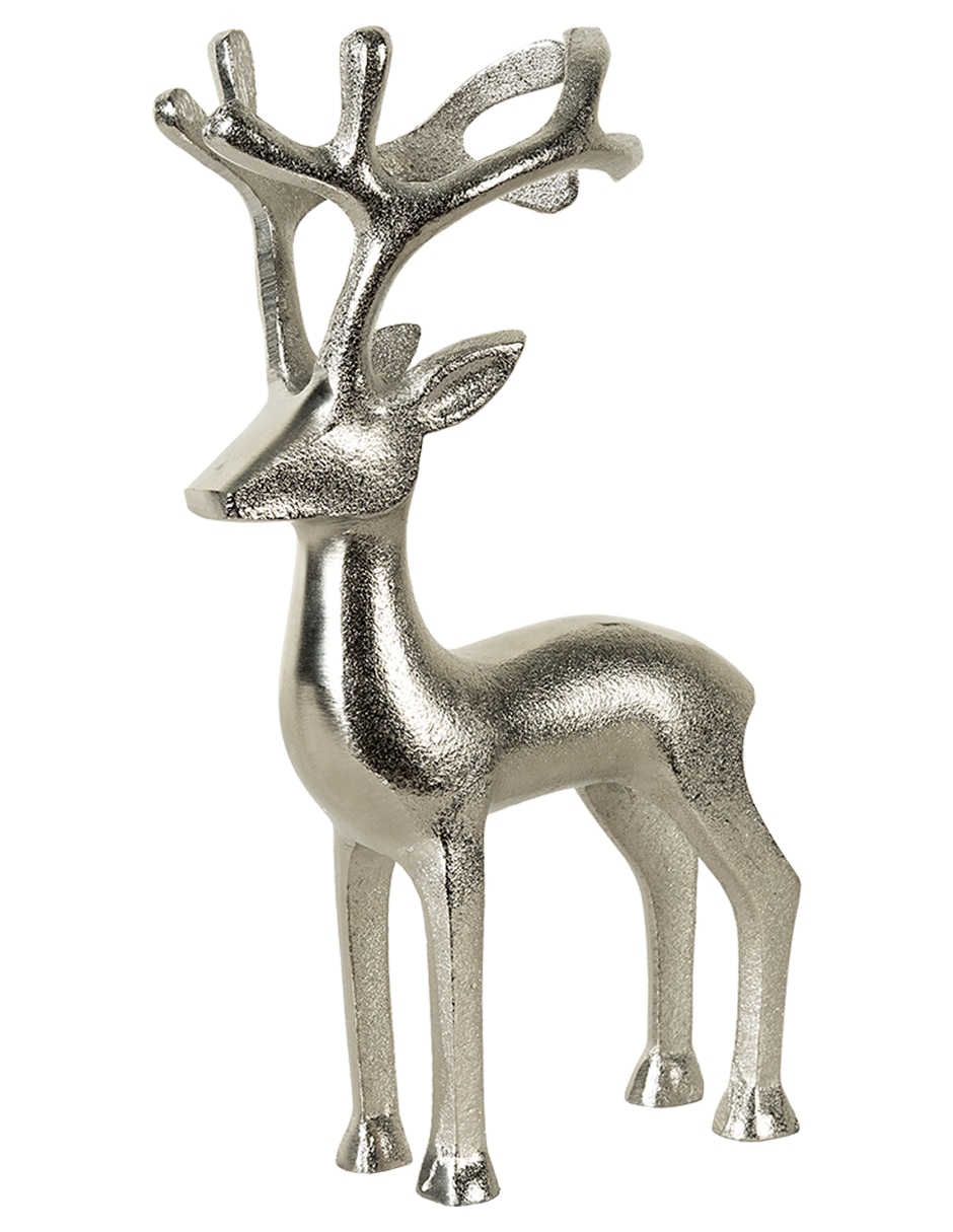 Figura decorativa de reno navidad bliss de aluminio 1