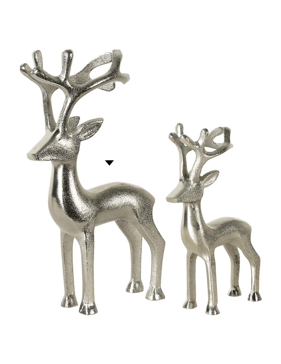 Figura decorativa de reno navidad bliss de aluminio 3