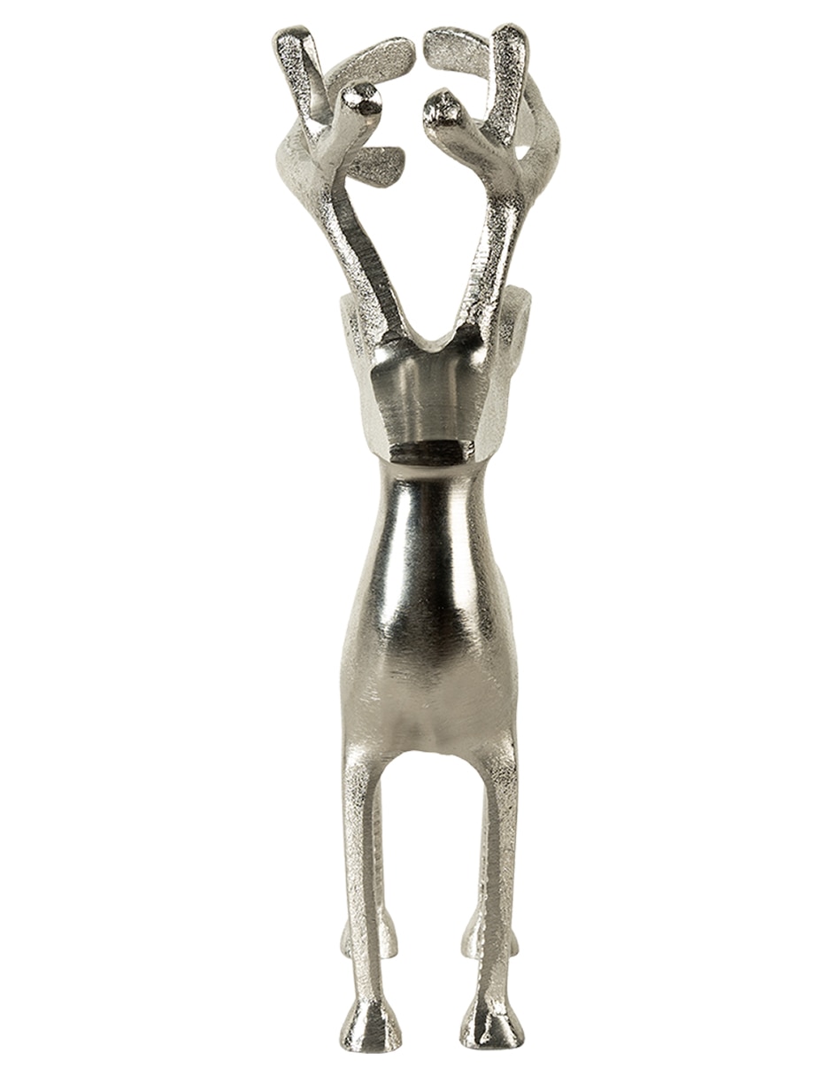 Figura decorativa de reno navidad bliss de aluminio 4