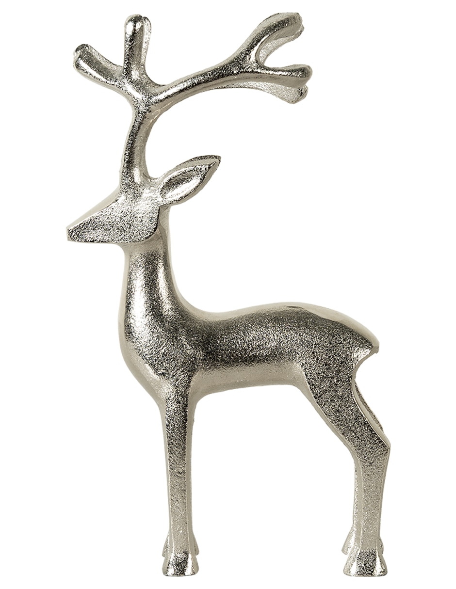 Figura decorativa de reno navidad bliss de aluminio 5