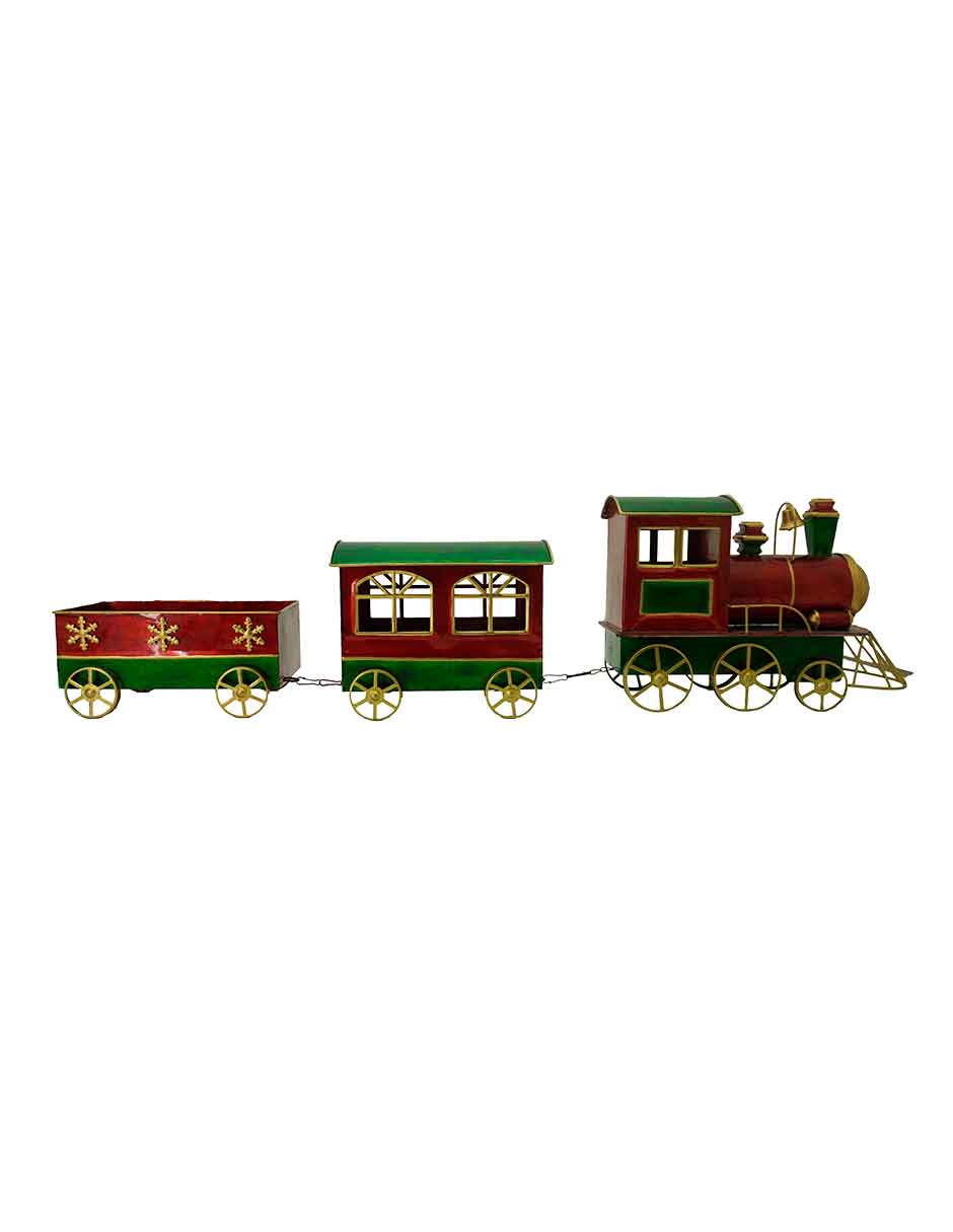 Figura decorativa de Tren Navidad de Metal Figura decorativa de Tren Navidad de Metal