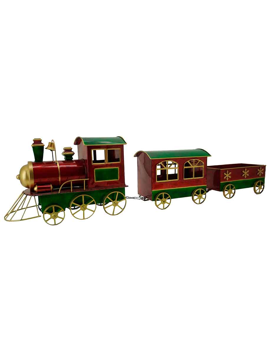 Figura decorativa de Tren Navidad de Metal 2