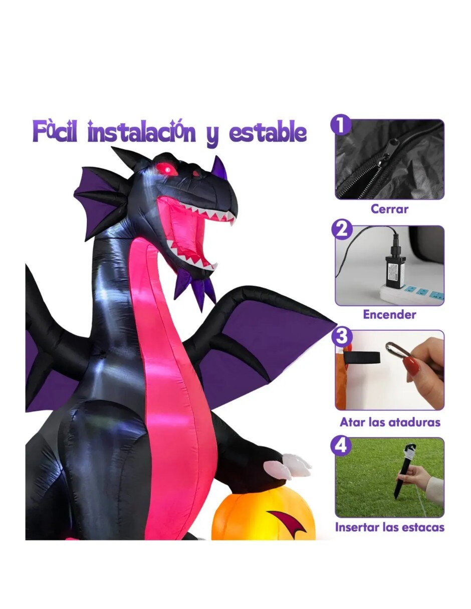 Inflable decorativo forma de Dragón 4