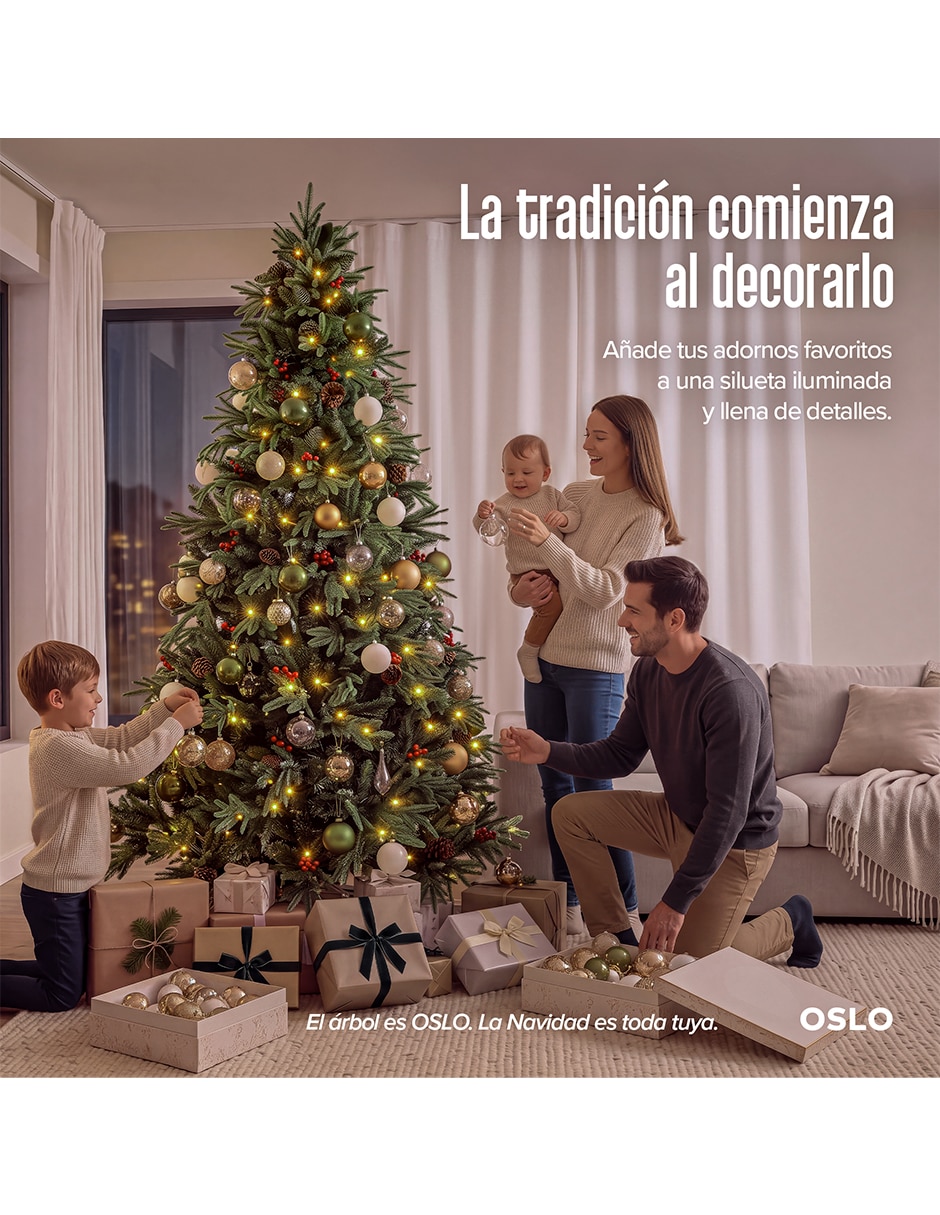 Árbol de navidad de PVC con 200 luces 2