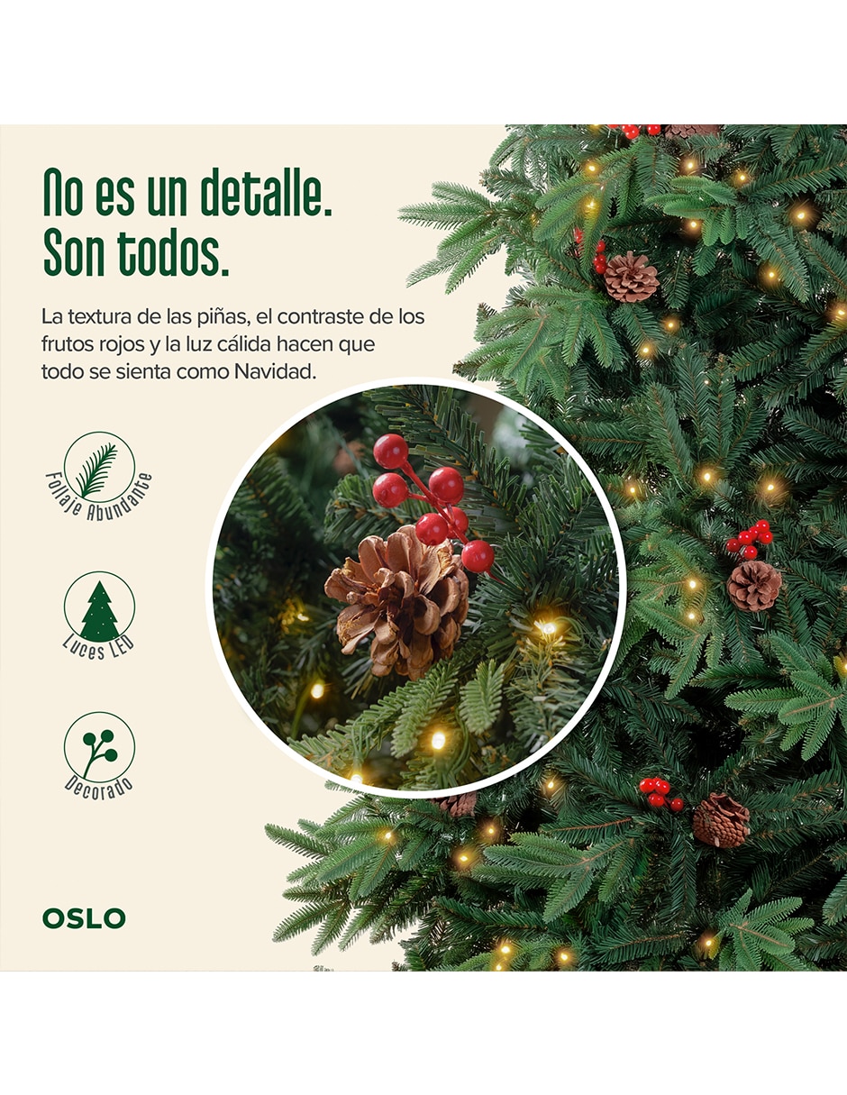 Árbol de navidad de PVC con 200 luces 3