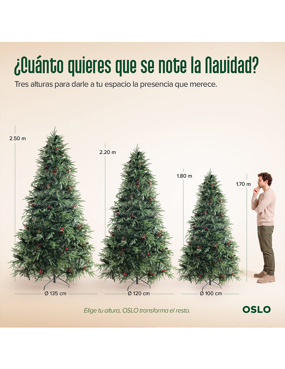 Árbol de navidad de PVC con 200 luces 9